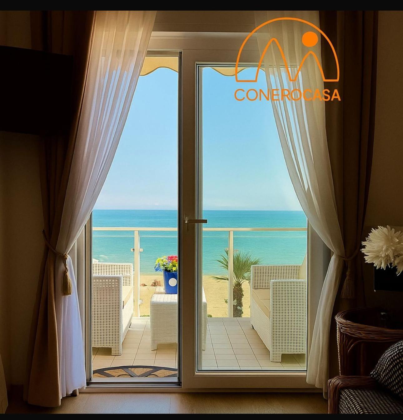 Conero Casa - Marcelli Di Numana In Via Litoranea 101 Sul Mare Vista Spiaggia Con Parcheggio Esclusivo Bagian luar foto