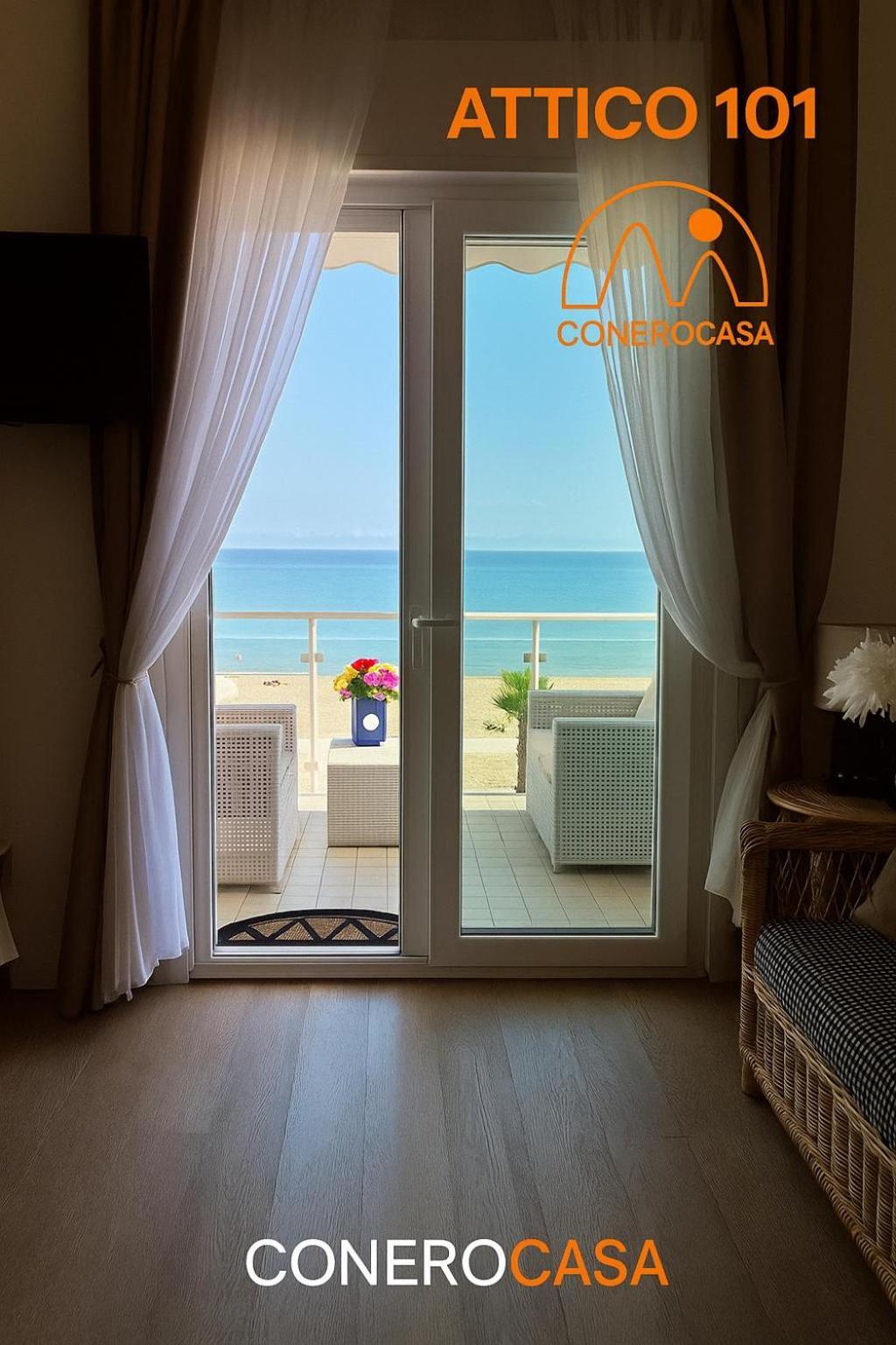 Conero Casa - Marcelli Di Numana In Via Litoranea 101 Sul Mare Vista Spiaggia Con Parcheggio Esclusivo Bagian luar foto