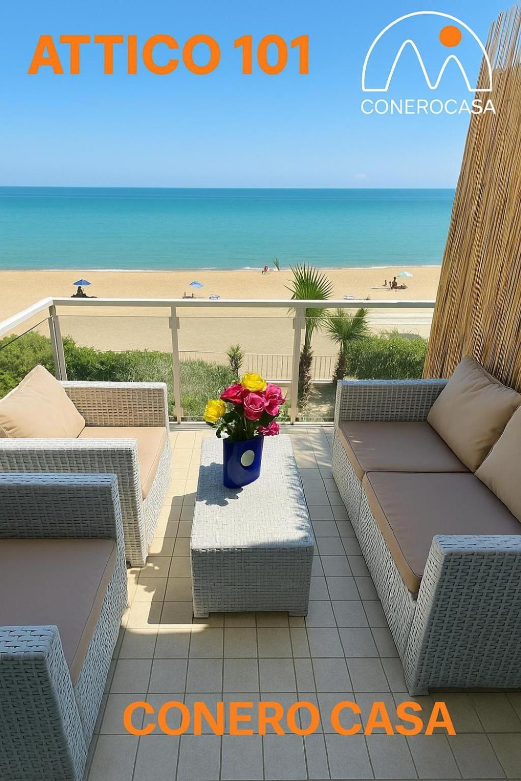 Conero Casa - Marcelli Di Numana In Via Litoranea 101 Sul Mare Vista Spiaggia Con Parcheggio Esclusivo Bagian luar foto
